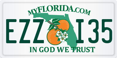 FL license plate EZZI35