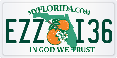 FL license plate EZZI36