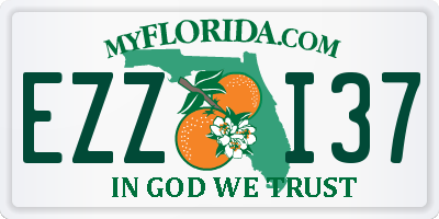 FL license plate EZZI37