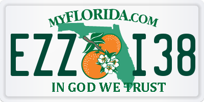 FL license plate EZZI38