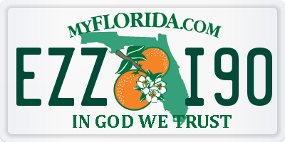 FL license plate EZZI90