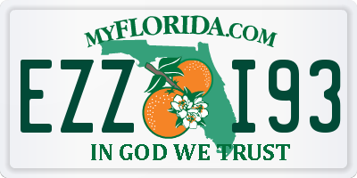 FL license plate EZZI93