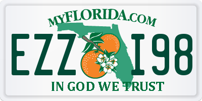 FL license plate EZZI98