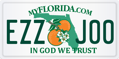 FL license plate EZZJ00