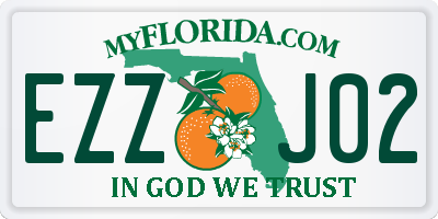 FL license plate EZZJ02