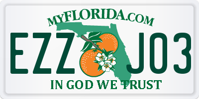 FL license plate EZZJ03