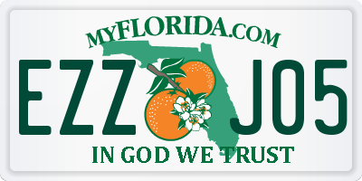 FL license plate EZZJ05