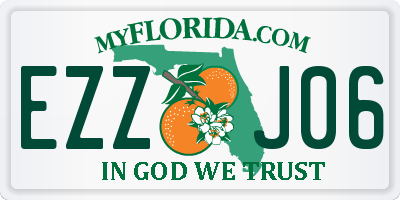 FL license plate EZZJ06