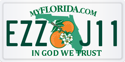 FL license plate EZZJ11