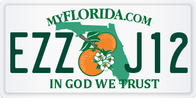 FL license plate EZZJ12