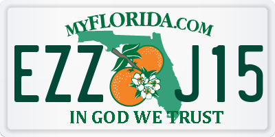 FL license plate EZZJ15