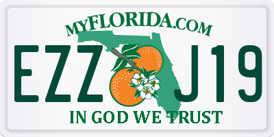 FL license plate EZZJ19