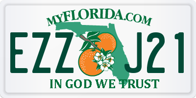 FL license plate EZZJ21