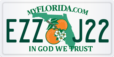 FL license plate EZZJ22