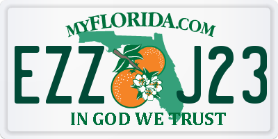 FL license plate EZZJ23