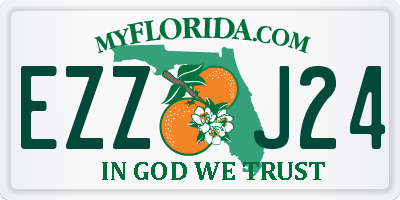 FL license plate EZZJ24