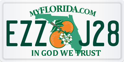 FL license plate EZZJ28