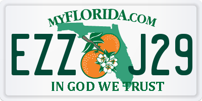 FL license plate EZZJ29