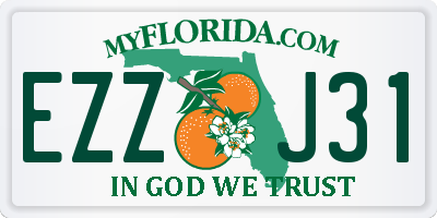 FL license plate EZZJ31