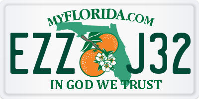 FL license plate EZZJ32