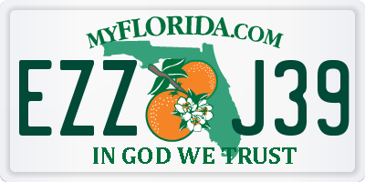 FL license plate EZZJ39