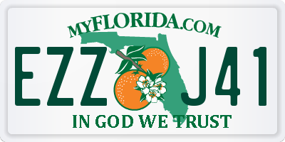 FL license plate EZZJ41