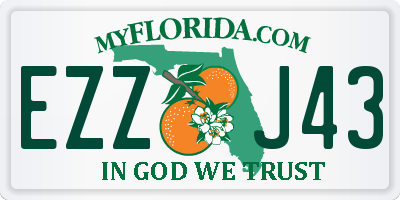 FL license plate EZZJ43