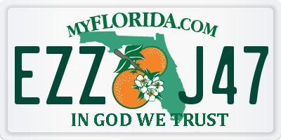 FL license plate EZZJ47