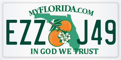 FL license plate EZZJ49