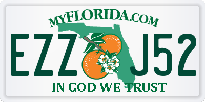 FL license plate EZZJ52