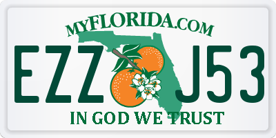 FL license plate EZZJ53