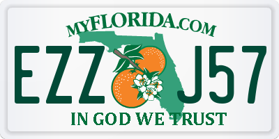 FL license plate EZZJ57