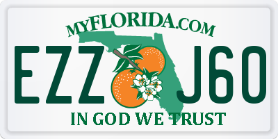 FL license plate EZZJ60