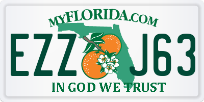 FL license plate EZZJ63