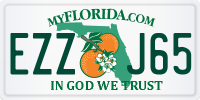 FL license plate EZZJ65