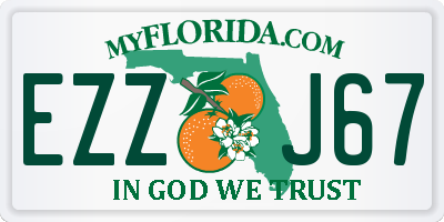 FL license plate EZZJ67