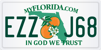 FL license plate EZZJ68