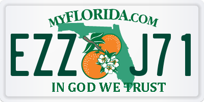 FL license plate EZZJ71