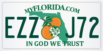 FL license plate EZZJ72