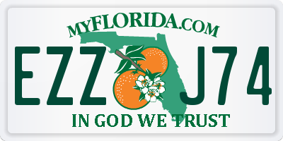 FL license plate EZZJ74