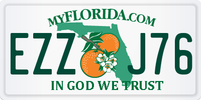 FL license plate EZZJ76