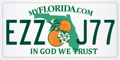 FL license plate EZZJ77