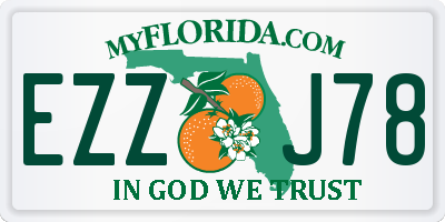 FL license plate EZZJ78