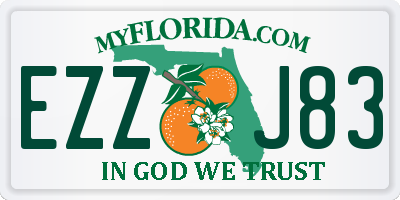 FL license plate EZZJ83