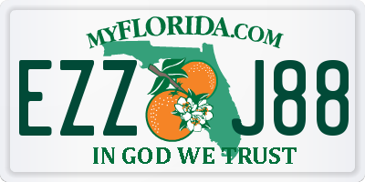 FL license plate EZZJ88