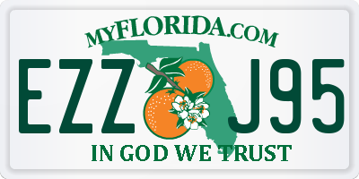 FL license plate EZZJ95