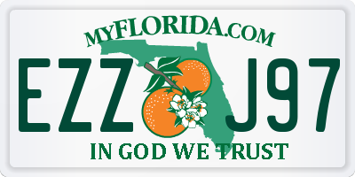 FL license plate EZZJ97