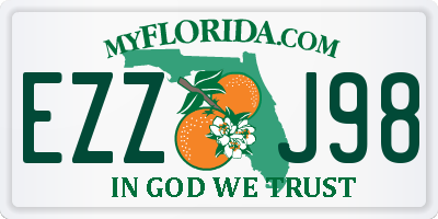 FL license plate EZZJ98