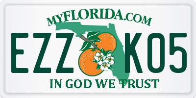 FL license plate EZZK05