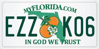 FL license plate EZZK06